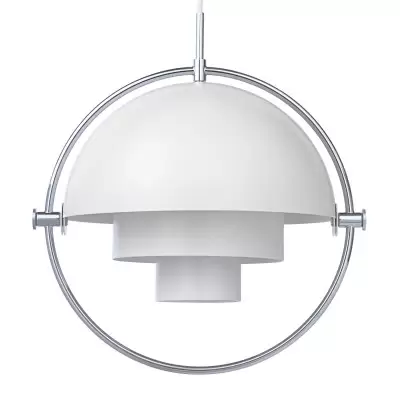 Lampa Wisząca Multi-Lite Chrome White Semi Matt Gubi