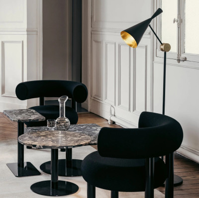 Lampa podłogowa Beat czarna Tom Dixon