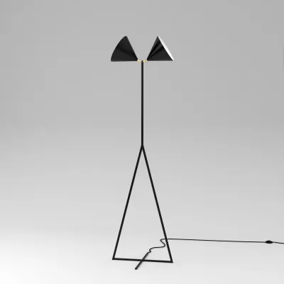 Lampa podłogowa Deux czarna Atelier Areti