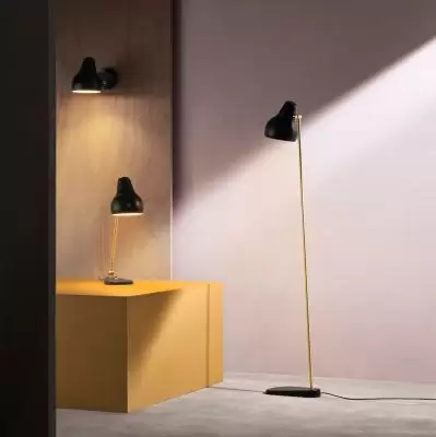 Lampa podłogowa VL38 czarna Louis Poulsen