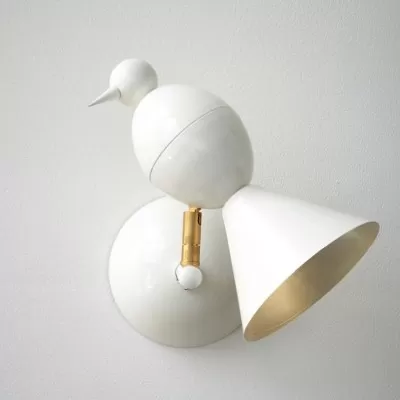 Lampa ścienna Alouette biała Atelier