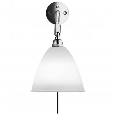 Lampa Ścienna Bestlite Bl7 Stal Chromowana Porcelana Gubi