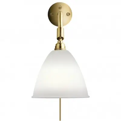 Lampa Ścienna Bestlite Bl7 Stal Mosiężna Porcelana Gubi