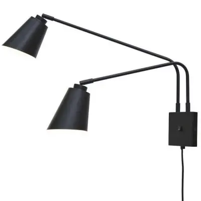 Lampa cienna Bremen dwuramienna czarna Its about Romi