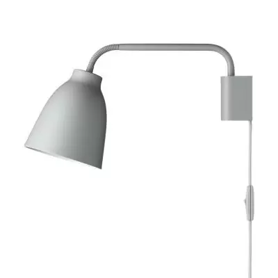 Lampa ścienna Caravaggio read szara Fritz Hansen