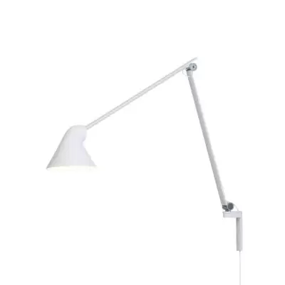 Lampa Ścienna Njp Długie Ramię Biała Louis Poulsen