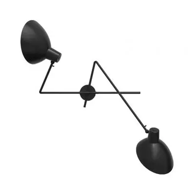 Lampa ścienna VV Cinquanta Twin czarna Astep