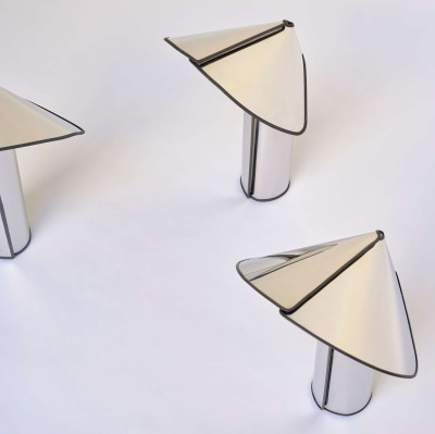 Lampa stołowa Chiara T aluminium/antracyt Flos