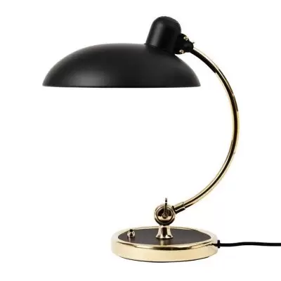 Lampa stołowa Kaiser Idell Luxus czarna matowa mosiądz Fritz Hansen