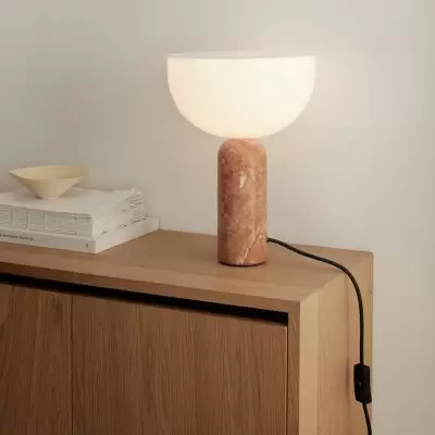 Lampa stołowa Kizu 35 cm rdzawy marmur New Works