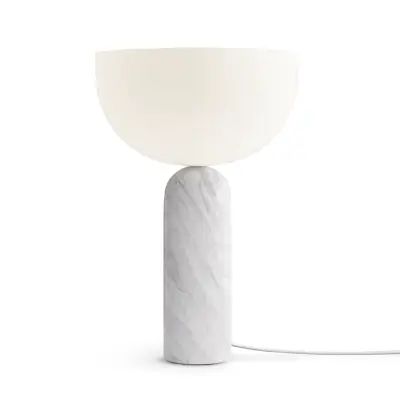 Lampa stołowa Kizu duża biały marmur New Works