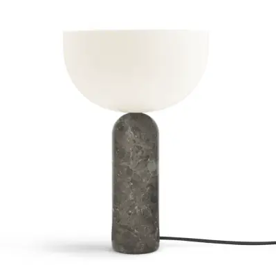 Lampa stołowa Kizu 45 cm szary marmur New Works