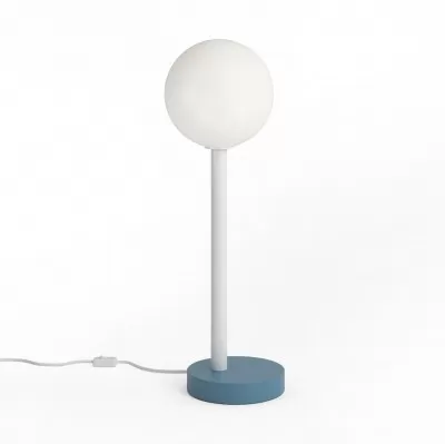Lampa stołowa Off Centre biało-niebieska Atelier Areti