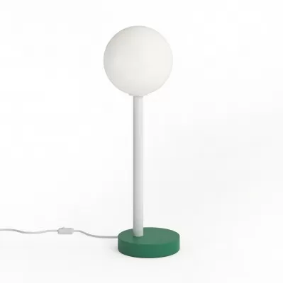 Lampa stołowa Off Centre biało-zielona Atelier Areti