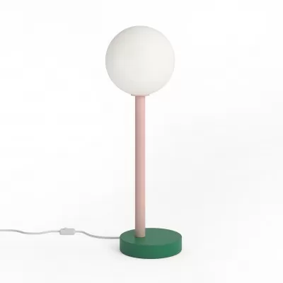 Lampa stołowa Off Centre zielono-różowa Atelier Areti
