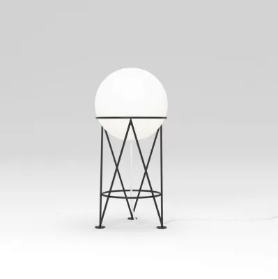 Lampa stołowa Structure and Globe czarna Atelier Areti