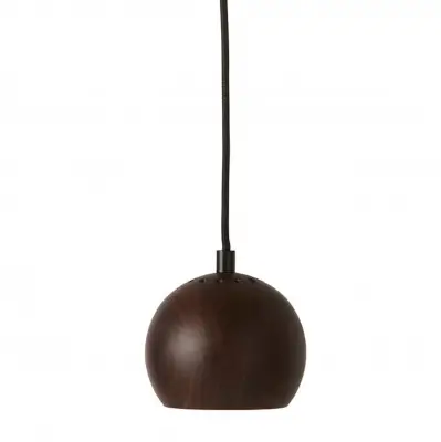 Lampa wisząca Ball 12 cm orzech Frandsen