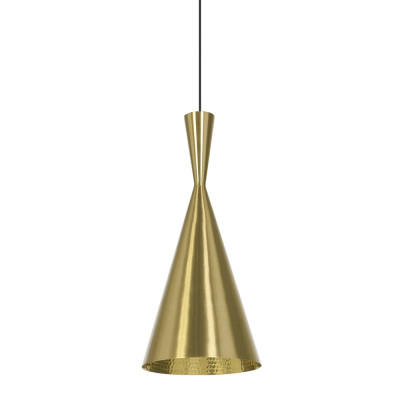 Schlagen Sie hohe Messing -Hanglampe Tom Dixon