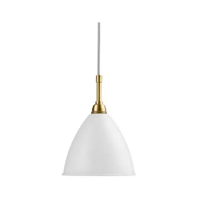 Lampa wisząca Bestlite BL9 16 cm stal mosiężna biała matowa Gubi