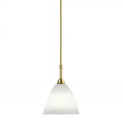 Lampa wisząca Bestlite BL9 16 cm stal mosiężna porcelana Gubi