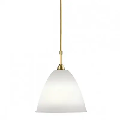 Lampa wisząca Bestlite BL9 21 cm stal mosiężna porcelana Gubi