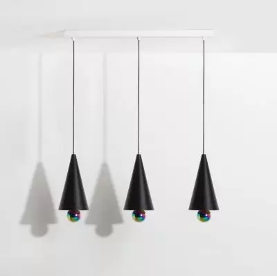 Lampa wisząca Cherry 3 punktowa czarna Petite Friture