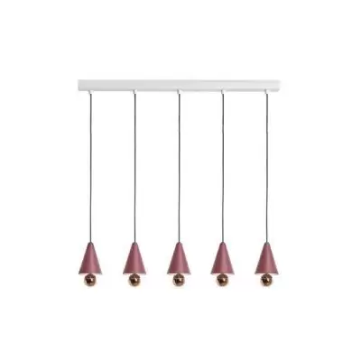 Lampa wisząca Cherry 5 punktowa brązowa Petite Friture