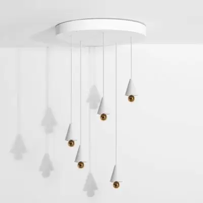 Lampa wisząca Cherry round biała Petite Friture