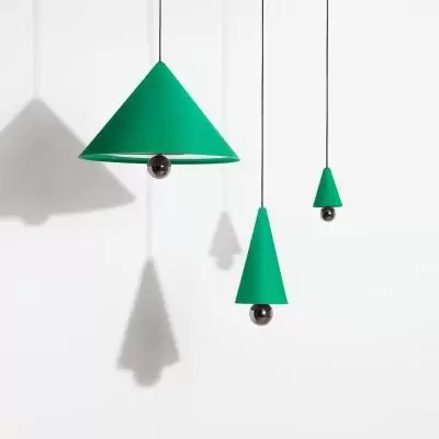 Lampa wisząca Cherry s zielona Petite Friture