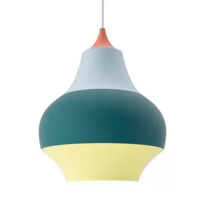 Lampa wisząca Cirque 38 cm czerwony wierzchołek Louis Poulsen