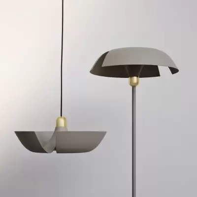 Lampa wisząca Cycnus 45 cm taupe AYTM