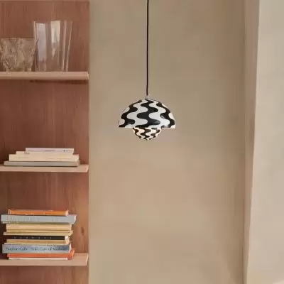 Lampa wisząca Flowerpot VP1 czarno-biała Andtradition