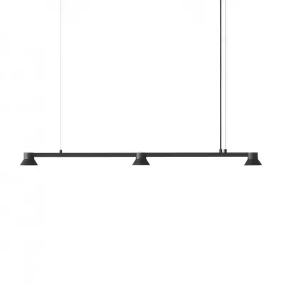 Lampa Wisząca Hat Linear 115 Cm Czarna Normann Copenhagen