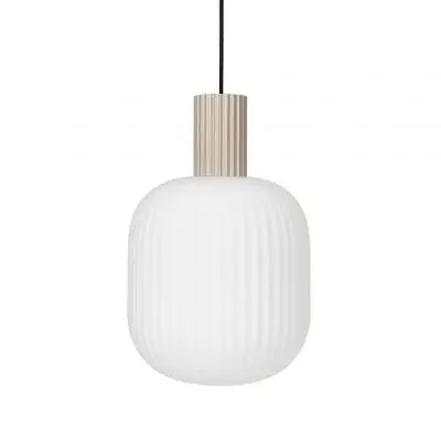 Lampa wisząca Lolly 42 cm piaskowa Broste Copenhagen