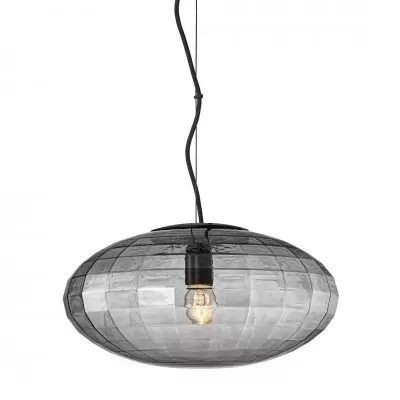 Lampa wisząca Mesh 36 cm przydymiona Halo Design