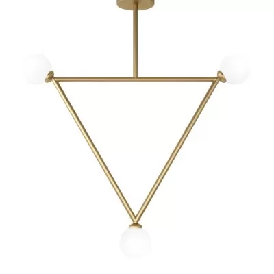 Lampa wisząca Rhombus Triangle 316 mosiężna Atelier Areti