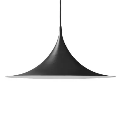 Lampa wisząca Semi 60 cm czarna matowa Gubi