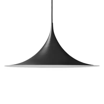 Lampa Wisząca Semi 60 Cm Czarna Matowa Gubi