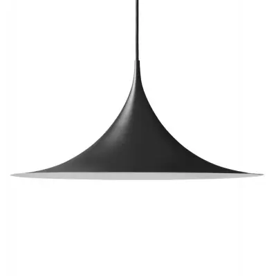 Lampa wisząca Semi 90 cm czarna matowa Gubi