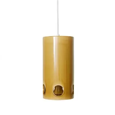 Lampa wiszca ceramiczna musztardowa HKliving