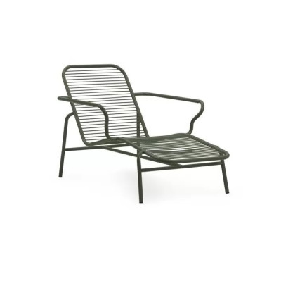 Leżak ogrodowy Vig ciemnozielony Normann Copenhagen