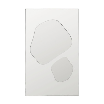 Lustro ścienne Folia 80 cm srebrne Ferm Living