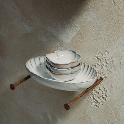 Misa Inku Ribbed 9 cm biała Serax