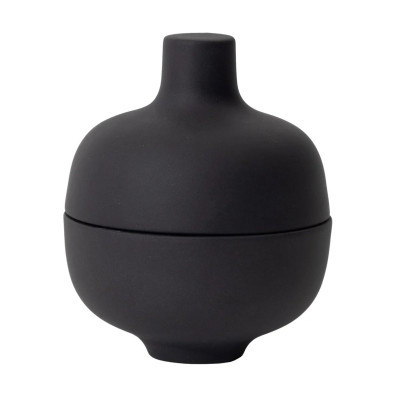 Misa z pokrywką Sand Secrets 8 cm czarna Design House Stockholm
