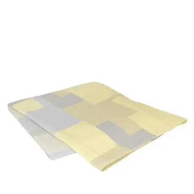 Narzuta Patch Yellow - blue Broste Copenhagen