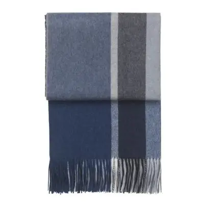 Pled Manhattan Dark Blue-Asphalt Elvang