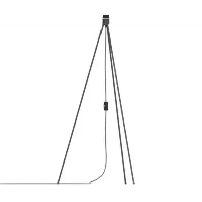 PODSTAWA PODŁOGOWA DO ABAŻURÓW LAMP TRIPOD CZARNA UMAGE