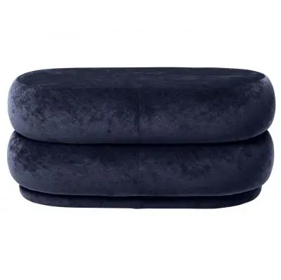 PUFA OVAL FADED GRANATOWA FERM LIVING
