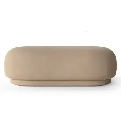 Pufa Rico Brushed Piaskowa Ferm Living