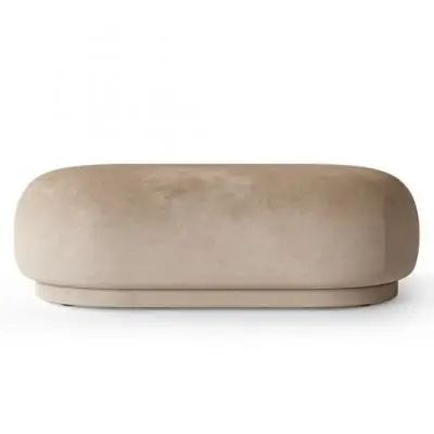 Pufa Rico welwet piaskowa FERM LIVING